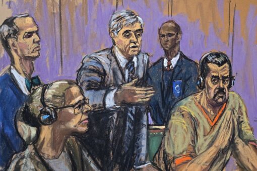 El exmandatario Nicolás Maduro en Nueva York enfrentando su audiencia ante el tribunal federal de Manhattan por cargos de narcoterrorismo.