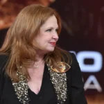 Andrea del Boca en un evento mediático mientras sigue su causa judicial de Andrea.