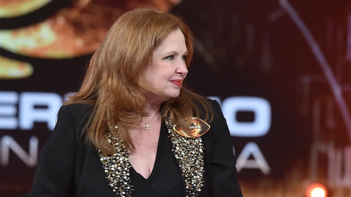 Andrea del Boca en un evento mediático mientras sigue su causa judicial de Andrea.