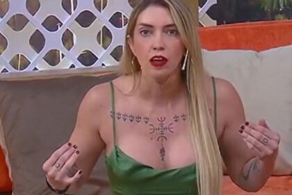 Carmiña Masi brindando una entrevista donde lanza graves acusaciones contra Georgina Barbarossa tras su paso por Telefe.