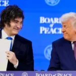 Javier Milei analizando impacto económico argentino por guerra en Medio Oriente