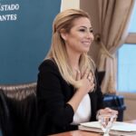 Fabiola Yáñez durante un proceso judicial para evaluar el estado de sus facultades mentales ante peritos