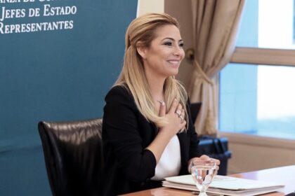 Fabiola Yáñez durante un proceso judicial para evaluar el estado de sus facultades mentales ante peritos