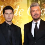 Marcelo y Francisco Tinelli juntos durante el festejo de cumpleaños familiar en una cena privada.