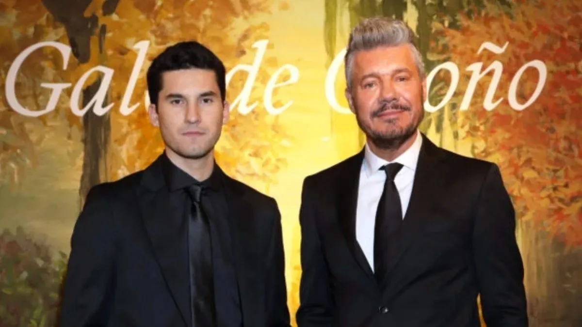 Marcelo y Francisco Tinelli juntos durante el festejo de cumpleaños familiar en una cena privada.