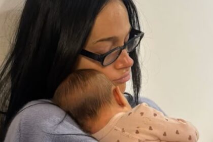 Oriana Sabatini con Gia en la primera foto de Gia