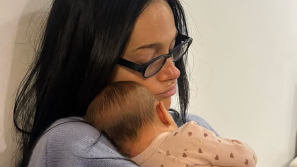 Oriana Sabatini con Gia en la primera foto de Gia