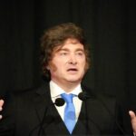 El presidente Javier Milei durante su visita presidencial a Tucumán para el foro económico