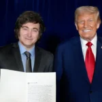 Presidente Javier Milei anunciando el compromiso con Estados Unidos tras asumir la presidencia de la IHRA