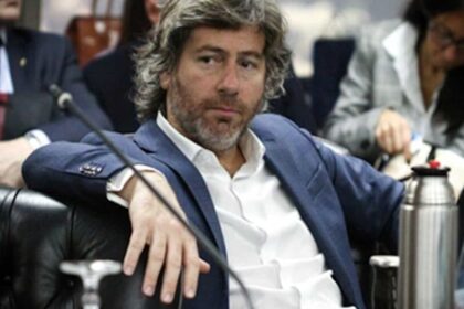 Ministro Juan Bautista Mahiques solicitando que la Justicia investigue la causa Libra en una entrevista televisiva.