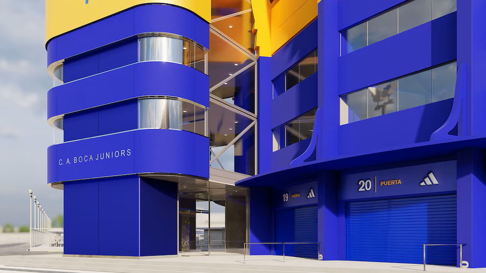 Maqueta de la cuarta bandeja Bombonera en proyecto de ampliación