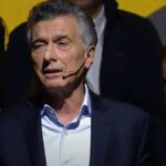 Mauricio Macri encabezando un acto del PRO ante el posible regreso de Mauricio Macri a la política electoral