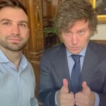 Infografía que detalla el vínculo entre Javier Milei y el creador de Libra en la causa por estafas cripto