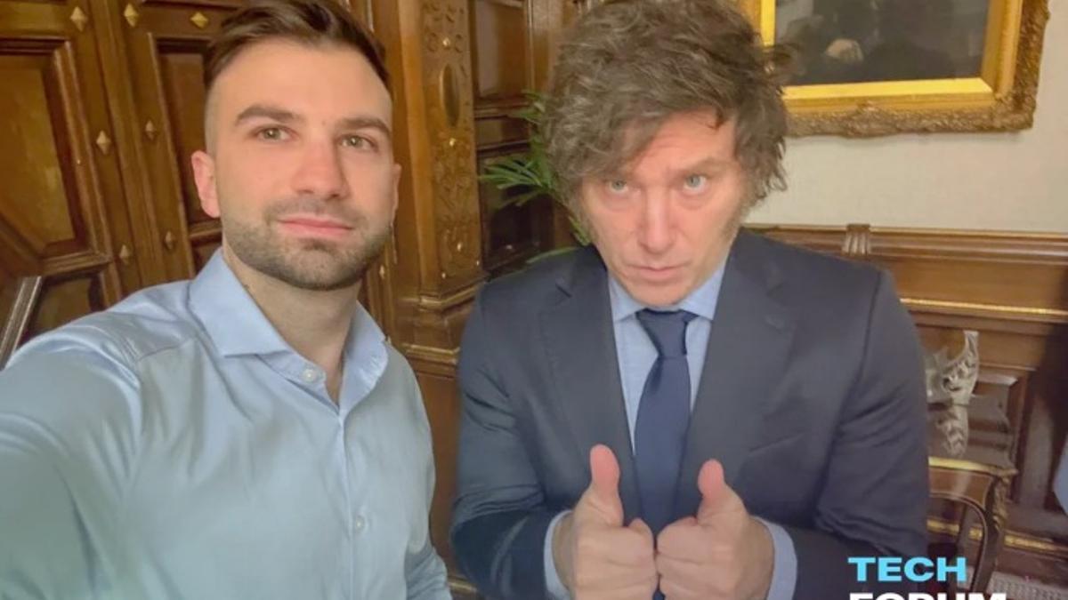 Infografía que detalla el vínculo entre Javier Milei y el creador de Libra en la causa por estafas cripto