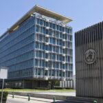 El canciller Pablo Quirno anunciando la salida de la OMS oficial de la República Argentina.