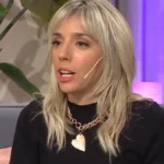 Tamara Pettinato saliendo de tribunales durante el proceso judicial de Felipe Pettinato.