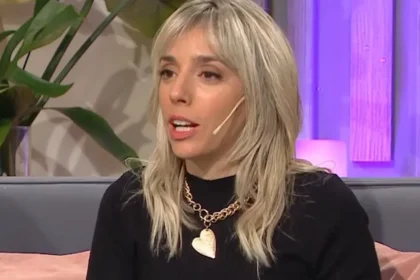 Tamara Pettinato saliendo de tribunales durante el proceso judicial de Felipe Pettinato.