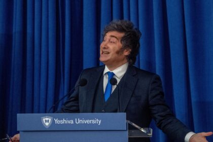 Milei en Nueva York durante discurso en Universidad Yeshiva