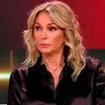 Yanina Latorre en televisión hablando sobre el presunto amante de Evangelina Anderson y las pruebas en video.