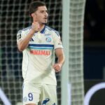 Joaquín Panichelli durante un entrenamiento previo al armado de la Selección Argentina para el Mundial 2026