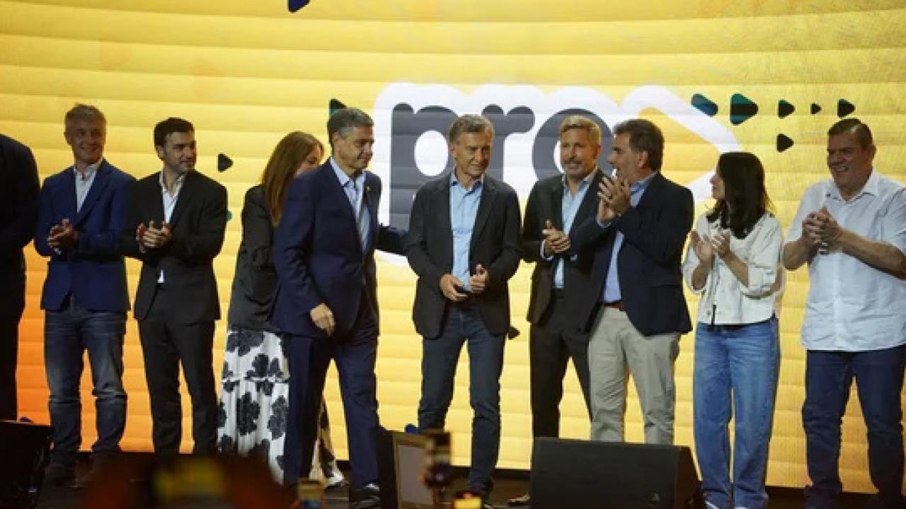 Mauricio Macri durante una charla por streaming analizando el horizonte de crecimiento nacional de Argentina