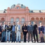 Sala de periodistas cerrada tras prohibirse el acceso de la prensa acreditada a la Casa Rosada