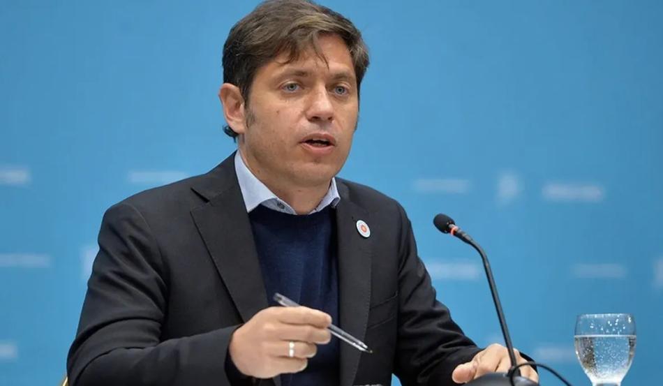 Axel Kicillof durante el lanzamiento del espacio de Kicillof en el Aula Magna de la Universidad de Buenos Aires.