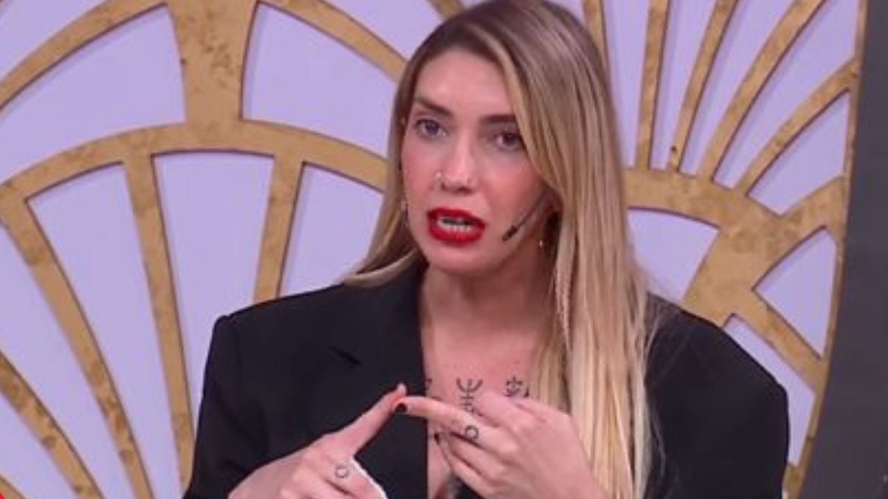 Carmiña Masi durante su descargo en Bondi lanzando críticas contra la salida de Andrea Del Boca del programa.