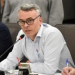 Fachada de la entidad financiera estatal vinculada al escándalo de créditos públicos denunciado por el diputado Paulón.