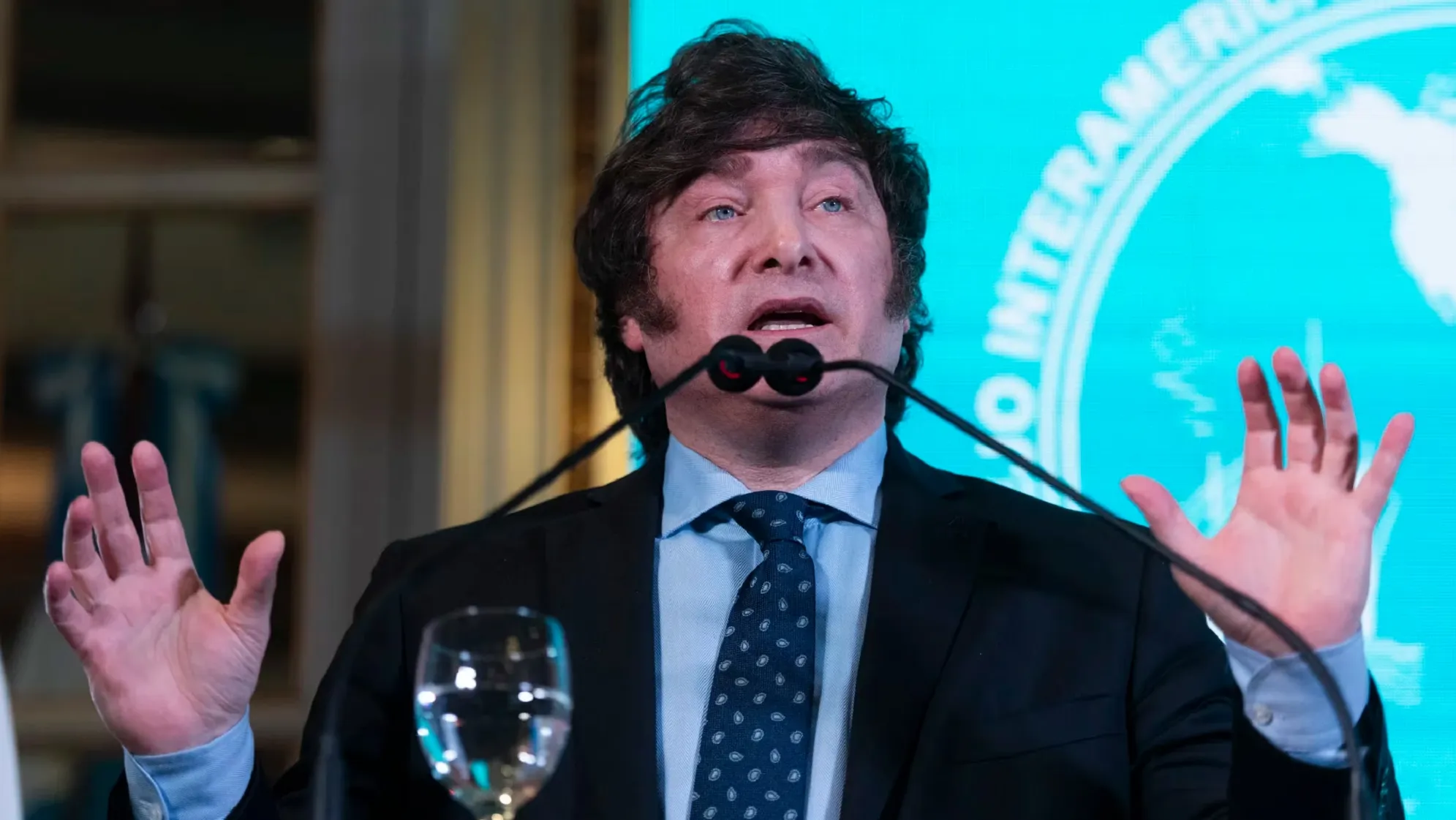 El presidente argentino ratificando la postura soberana de Javier Milei sobre las Islas Malvinas.