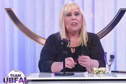 La periodista de espectáculos emitiendo una fuerte crítica de Laura Ubfal hacia la labor legislativa de Virginia Gallardo.