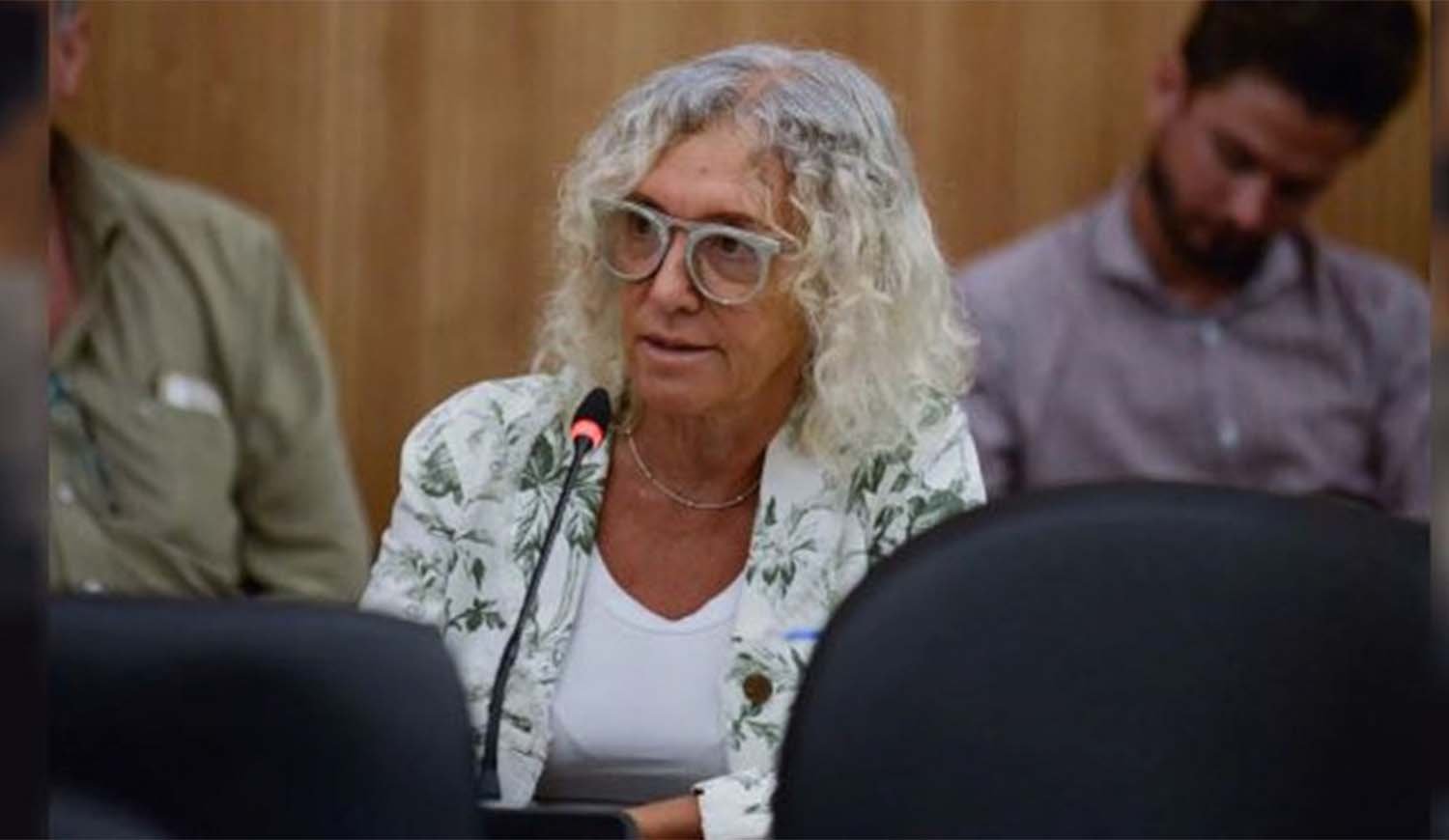 Diputada Mónica Frade denunciando el tráfico de influencias en los créditos del Banco Nación para funcionarios.