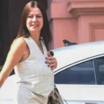 Ministra Sandra Pettovello tras confirmar el desplazamiento de Leandro Massaccesi de su gabinete