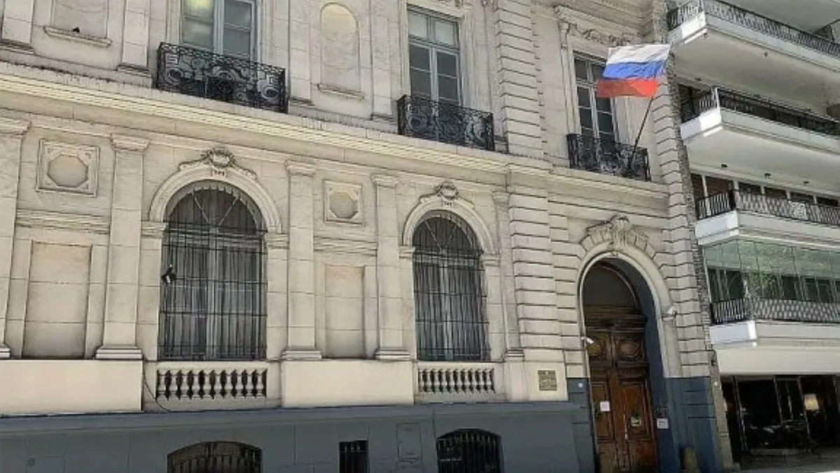 Embajada de Rusia en Argentina respondiendo a las acusaciones de espionaje ruso del oficialismo