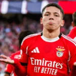 Gianluca Prestianni brindando una entrevista tras la acusación de Vinícius Jr por supuestos insultos racistas.