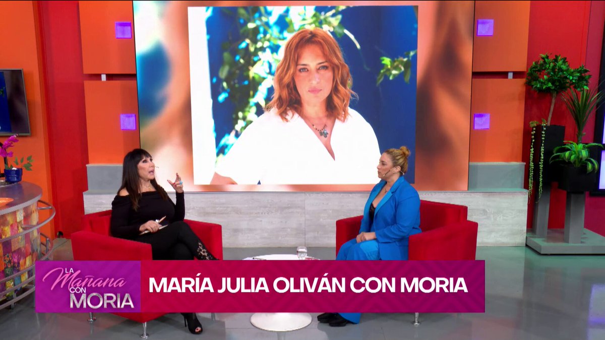 La periodista María Julia Oliván durante una entrevista donde brinda su valiente relato sobre su peor accidente y las quemaduras que sufrió.