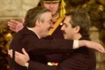 Imagen histórica de archivo del año 2003 donde Alberto Fernández recordó a su par político al asumir la Jefatura de Gabinete.