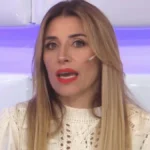 La periodista Mariana Brey en Telefe durante una tensa emisión del programa matutino conducido por Georgina Barbarossa