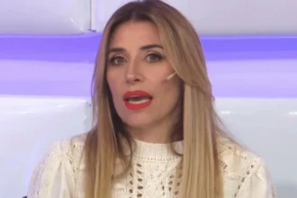 La periodista Mariana Brey en Telefe durante una tensa emisión del programa matutino conducido por Georgina Barbarossa