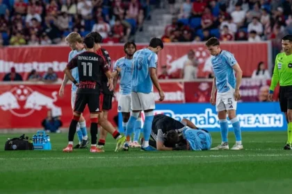 Maximiliano Moralez sufrió una severa lesión durante el clásico de Nueva York en la MLS
