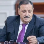 Reunión de gabinete provincial encabezada por el gobernador de La Rioja Ricardo Quintela para evaluar el presupuesto