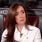 Interior del Salón Azul del Senado donde se originó el fuerte cruce de Victoria Villarruel
