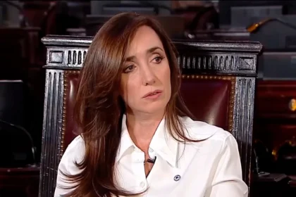 Interior del Salón Azul del Senado donde se originó el fuerte cruce de Victoria Villarruel
