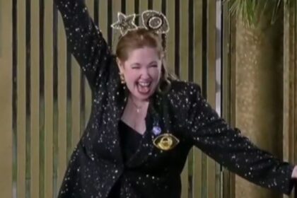 Pasarela del estudio de televisión acondicionada para el regreso de Andrea del Boca