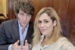 El mandatario nacional dirigiéndose a los medios en una conferencia de prensa luego de confirmarse que Javier Milei respaldó a la diputada en sus redes.