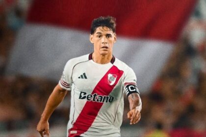 El defensor central Lucas Martínez Quarta analizó el cruce final del Torneo Apertura durante la conferencia de prensa oficial