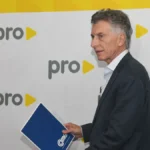 Mauricio Macri habla en un mitin político sobre la presidencia en las elecciones 2027