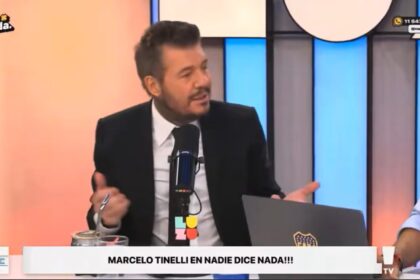 La conductora Momi Giardina protagonizó un divertido momento de comedia junto a Marcelo Tinelli en los estudios de Luzu TV