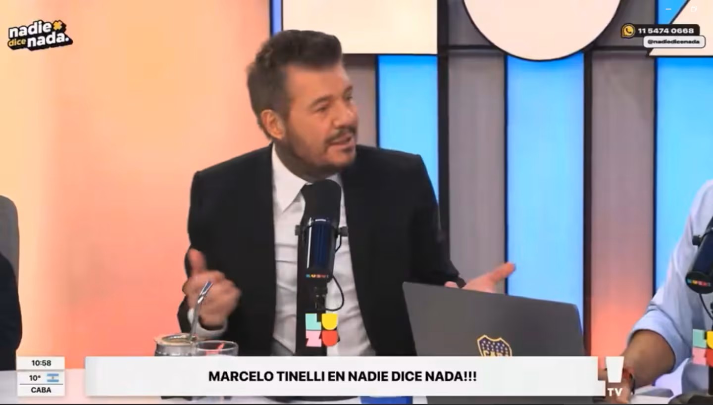 La conductora Momi Giardina protagonizó un divertido momento de comedia junto a Marcelo Tinelli en los estudios de Luzu TV