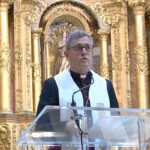 Jorge García Cuerva durante la homilía en la que García Cuerva reclamó el fin de la grieta.